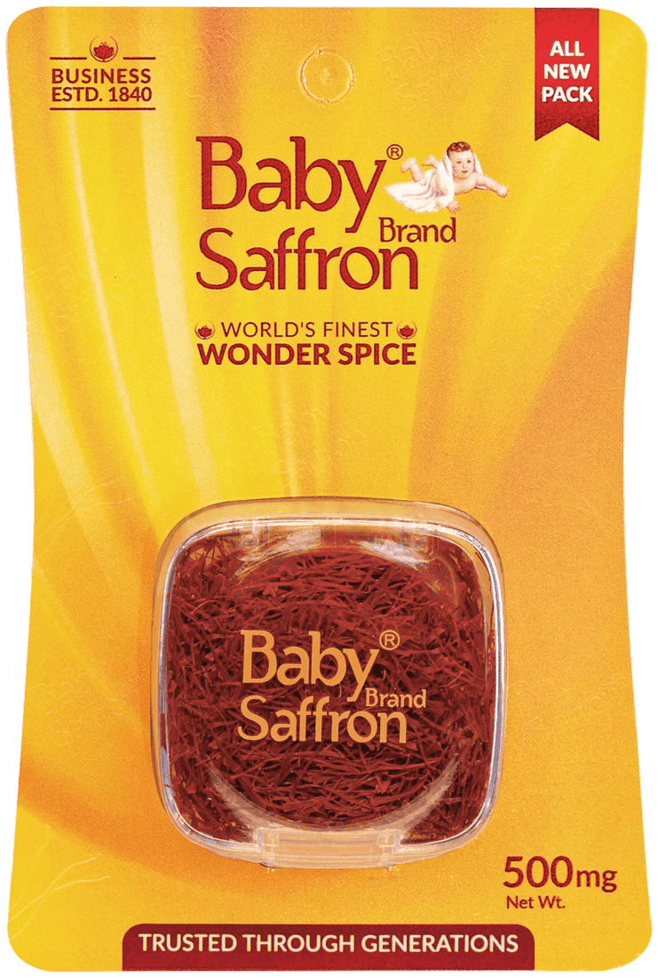 Baby Saffron 500mg pack — front