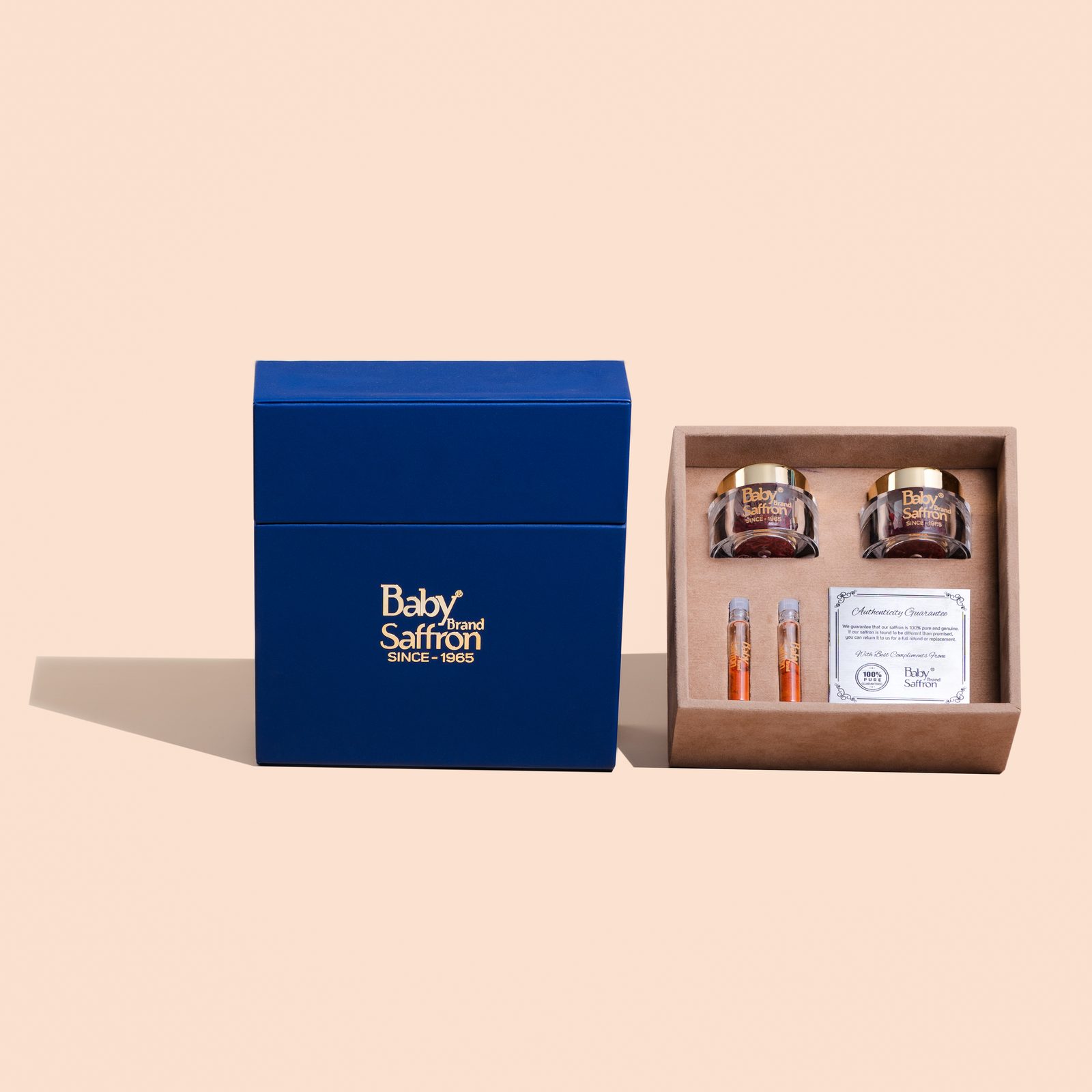 Baby Saffron Blue Gift Box 2g — open