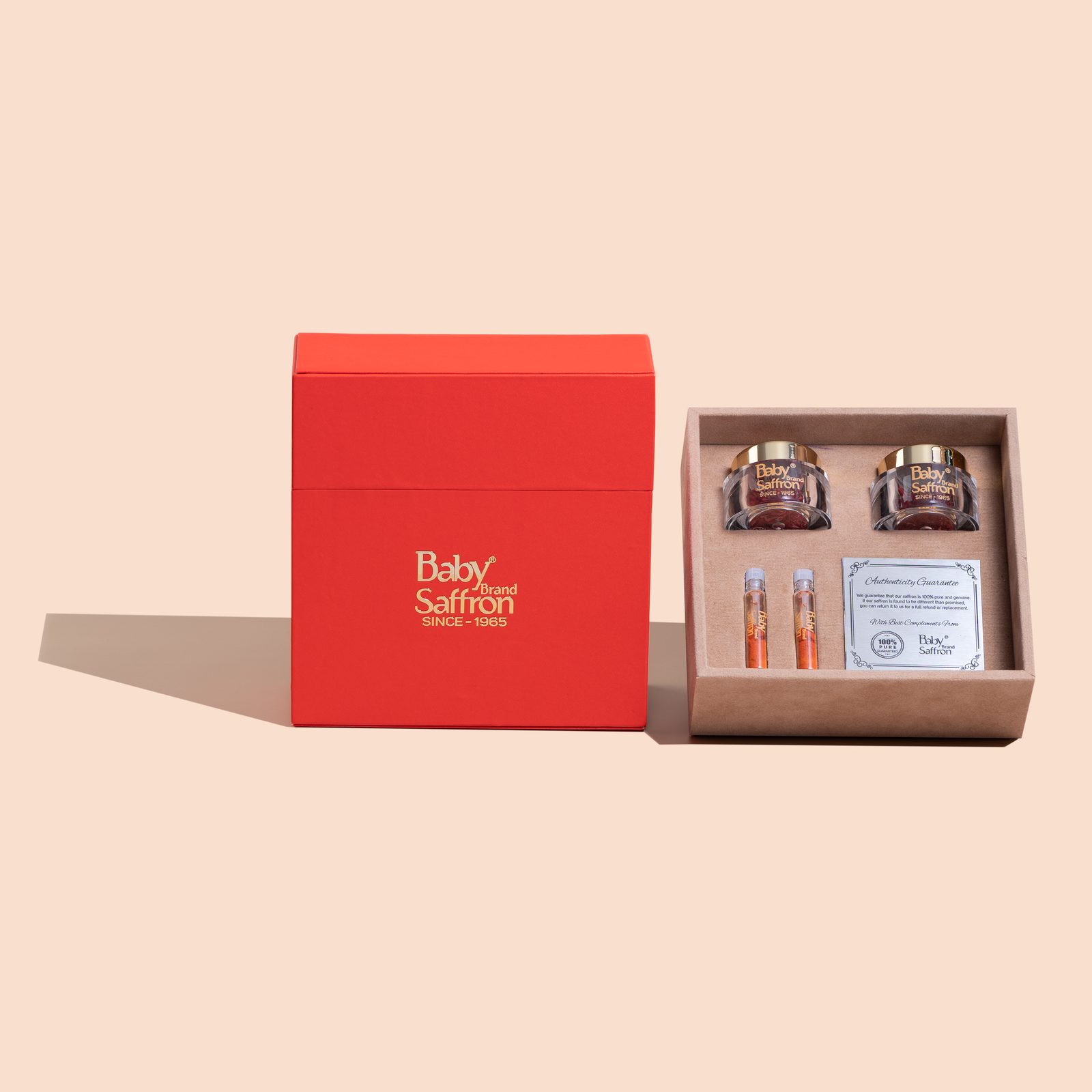 Baby Saffron Red Gift Box 2g — open