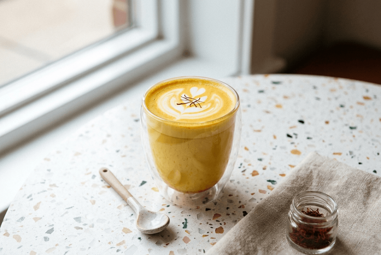 The saffron latte