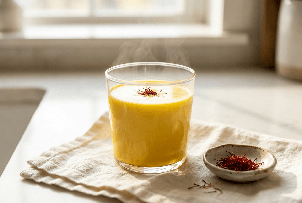 Saffron milk, the right way