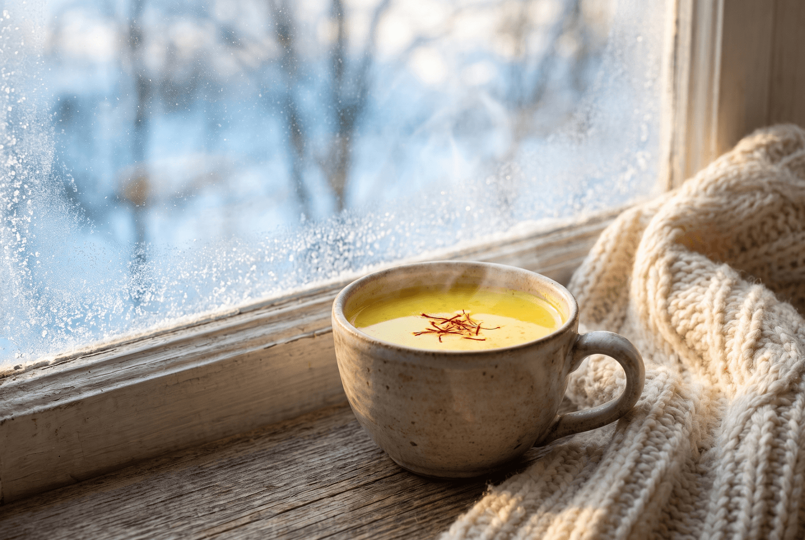 The first warm thing on a cold morning